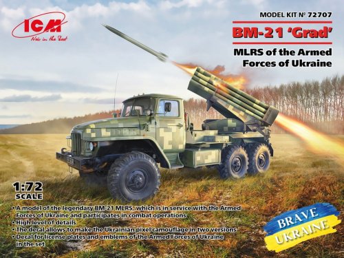 Przejdź do produktu ICM 72707 - 1:72 BM-21 Grad MLRS of The Armed Forces of Ukraine
