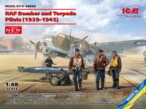 Przejdź do produktu ICM 48090 - 1:48 RAF Bomber and Torpedo Pilots 1939-1945