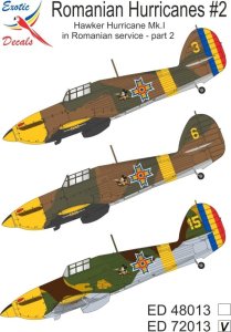 Exotic Decals 72013 - 1:72 Romanian Hurricanes #2 - Hawker Hurricane Mk.I in Romanian service - part 2