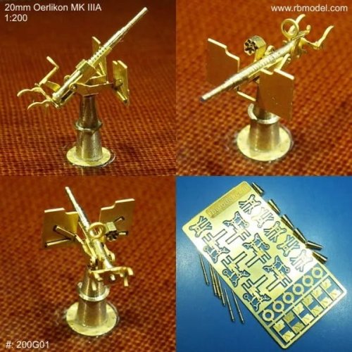 Przejdź do produktu RB Model 200G01 - 1:200 Działka 20mm Oerlikon MK III A  6 szt
