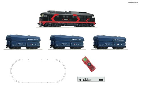 Przejdź do produktu Roco 51342 H0 - Zestaw kolejki elektrycznej z lokomotywą BR 232 i wagonami towarowymi PKP