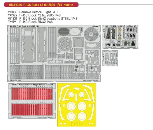 Przejdź do produktu Eduard BIG49365 - 1:48 F-16C Block 42 till 2005