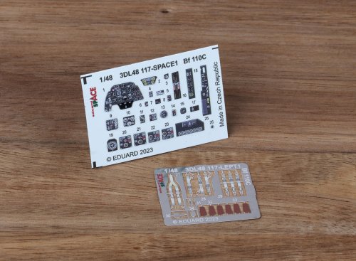 Przejdź do produktu Eduard 3DL48117 - 1:48 Bf 110C Space 3D Decals + PE