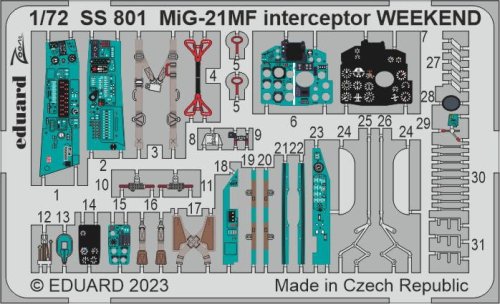 Przejdź do produktu Eduard SS801 - 1:72 MiG-21MF interceptor Weekend