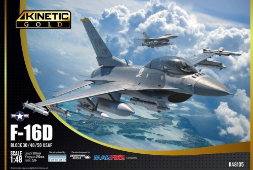 Przejdź do produktu Kinetic 48105 - 1:48 F-16D Block 30/40/50 USAF