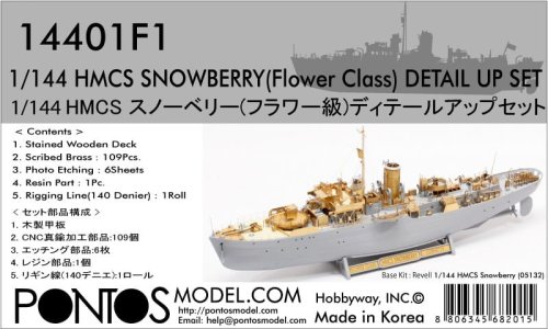 Przejdź do produktu Pontos 14401F1 - 1:144 HMCS Snowberry Flower Class Detail up set
