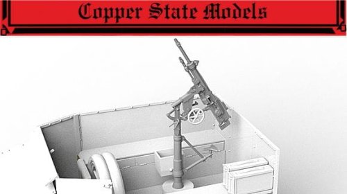 Przejdź do produktu Copper State Models CSM A35026 - 1:35 Anti-aircraft St Etienne MG for French Armored Car Modele 1914