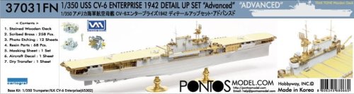 Przejdź do produktu Pontos 37031FN - 1:350 USS CV-6 Enterprise 1942 Detail up set Teak Tone