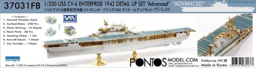 Przejdź do produktu Pontos 37031FB - 1:350 USS CV-6 Enterprise 1942 Detail up set 20B Deck Blue