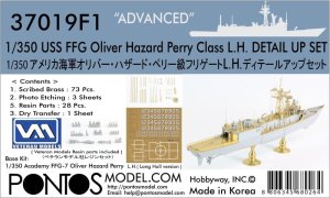 Pontos 37019F1 - 1:350 USS FFG Oliver Hazard Perry Class Detail up set Advanced