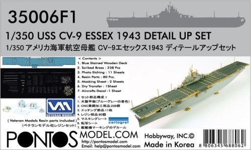 Przejdź do produktu Pontos 35006F1 - 1:350 USS CV-9 Essex 1944 Detail up set