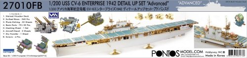 Przejdź do produktu Pontos 27010FB - 1:200 USS CV-6 Enterprise 1942 Detail up set 20B Deck Blue