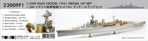 Przejdź do produktu Pontos 23009F1 - 1:200 HMS Hood 1941 Detail up set