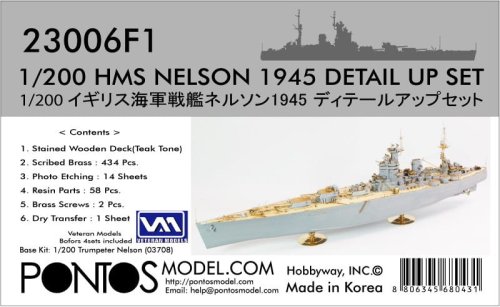 Przejdź do produktu Pontos 23006F1 - 1:200 HMS Nelson Detail up set