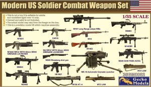 Gecko Models 35GM0082 - 1:35 Modern US Soldier Combat Weapon Set