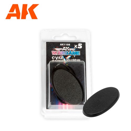Przejdź do produktu AK Interactive 1108 - Podstawki do figurek owalne 35x60 mm - zestaw 5 sztuk