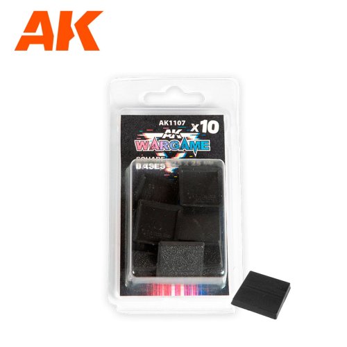 Przejdź do produktu AK Interactive 1107 - Podstawki do figurek kwadratowe 25x25 mm - zestaw 10 sztuk