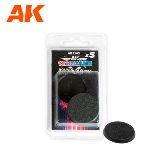 Przejdź do produktu AK Interactive 1103 - Podstawki do figurek okrągłe 40 mm - zestaw 5 sztuk