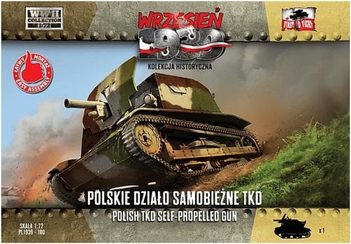 Przejdź do produktu First to Fight 100 - Wrzesień 1939 - 1:72 Polskie Działo Samobieżne TKD - Gazetka w zestawie z modelem