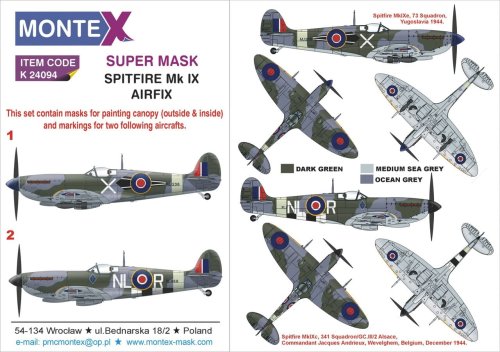 Przejdź do produktu Montex K24094 - 1:24 Spitfire IX
