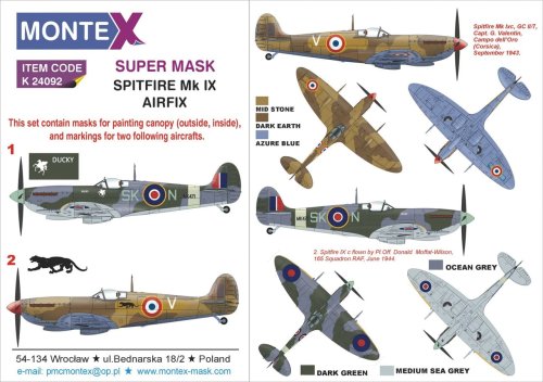 Przejdź do produktu Montex K24092 - 1:24 Spitfire IX