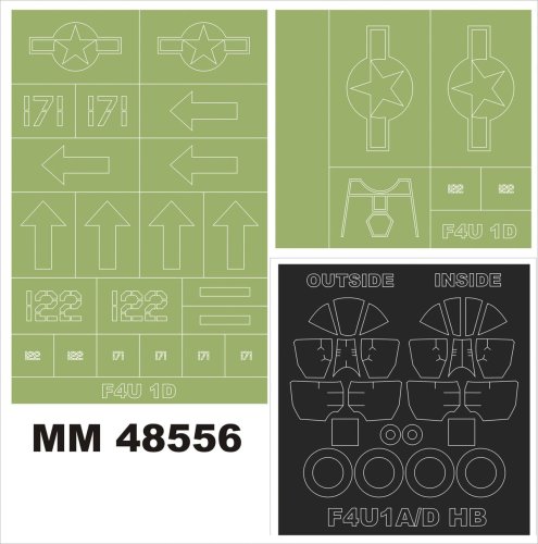 Przejdź do produktu Montex MM48556 - 1:48 F4U-1A/D Corsair
