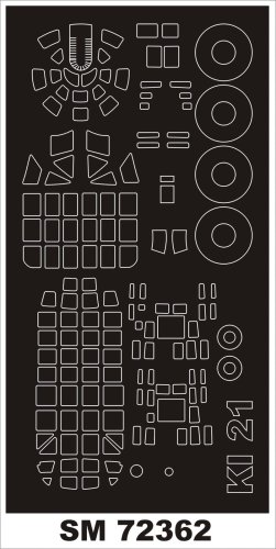Przejdź do produktu Montex SM72362 - 1:72 Ki-21 Sally