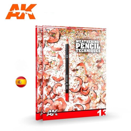 Przejdź do produktu AK Interactive 523 - Weathering Pencil Techniques - poradnik dla modelarzy w języku hiszpańskim