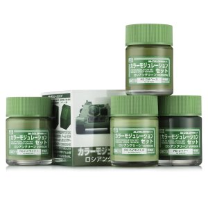 Mr.Hobby CS584 - Zestaw farb Russian Green Color Modulation
