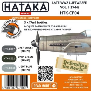 Hataka CP04 - Zestaw farb Late WW2 Luftwaffe Vol. I 1944