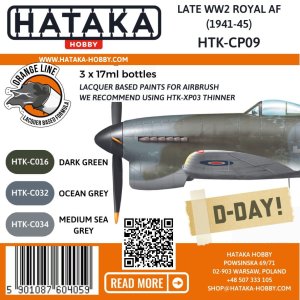 Hataka CP09 - Zestaw farb Late WW2 Royal Air Force 1941-45