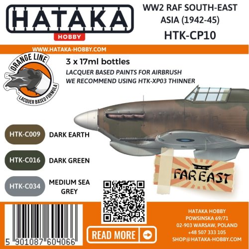 Przejdź do produktu Hataka CP10 - Zestaw farb WW2 RAF South-East Asia 1942-45