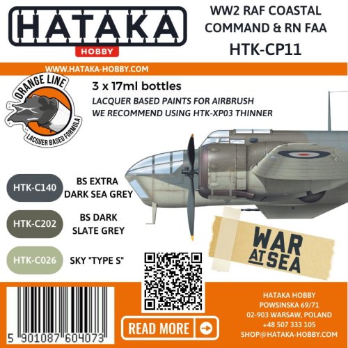 Przejdź do produktu Hataka CP11 - Zestaw farb WW2 RAF Coastal Command & RN FAA