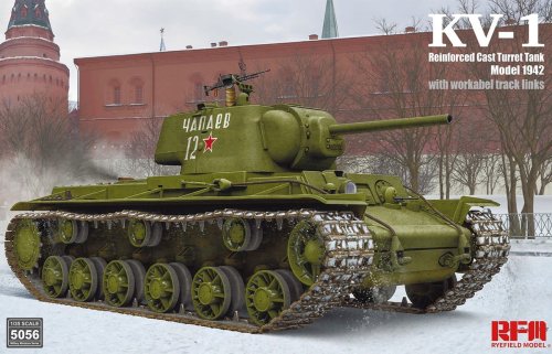 Przejdź do produktu Rye Field Model 5056 - 1:35 KV-1 Reinforced Cast Turret Tank Model 1942
