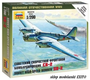 ZVEZDA 6185 - 1:200 Soviet Bomber SB-2