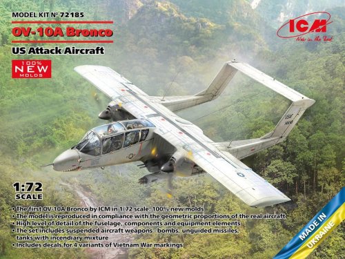 Przejdź do produktu ICM 72185 - 1:72 OV-10A Bronco US Attack Aircraft