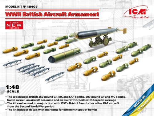 Przejdź do produktu ICM 48407 - 1:48 WWII British Aircraft Armament