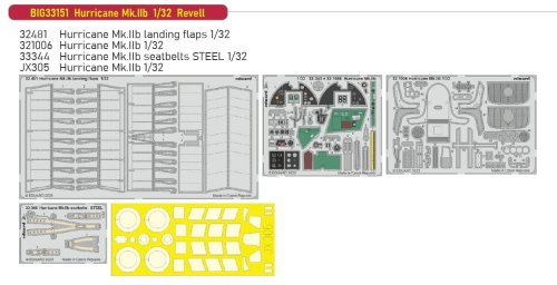 Przejdź do produktu Eduard BIG33151 - 1:32 Hurricane Mk.IIb