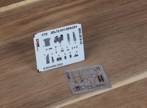 Przejdź do produktu Eduard 3DL72017 - 1:72 MiG-29 9-12 Space 3D Decals + PE
