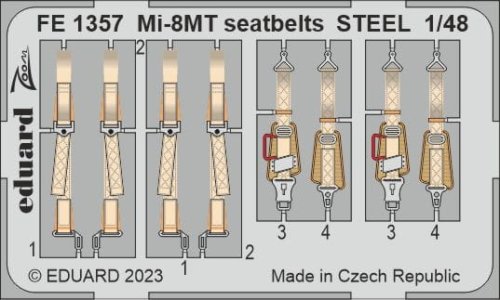 Przejdź do produktu Eduard FE1357 - 1:48 Mi-8MT seatbelts - Steel