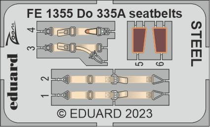 Przejdź do produktu Eduard FE1355 - 1:48 Do 335A seatbelts - Steel