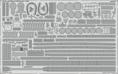 Przejdź do produktu Eduard 53294 - 1:350 USS Missouri BB-63 part 3