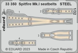 Eduard 33350 - 1:32 Spitfire Mk.I seatbelts - Steel