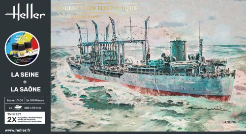 Przejdź do produktu Heller 55050 - 1:400 La Seine + La Saone - modele z farbam