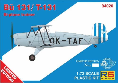 Przejdź do produktu RS Models 94020 - 1:72 Bücker Bu 131 / T-131