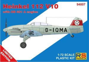 RS Models 94007 - 1:72 Heinkel 112 V10 w/ DB 601 A Engine Limited Edition