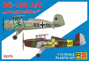 RS Models 92270 - 1:72 Bucker Bu-133 A/C Jungmeister