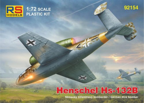 Przejdź do produktu Rs Models 92154 - 1:72 Henschel Hs-132B