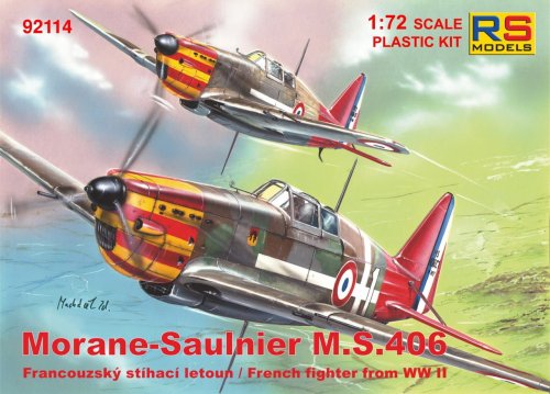 Przejdź do produktu Rs Models 92114 - 1:72 Morane-Saulnier MS.406