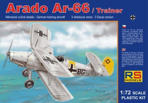 Przejdź do produktu Rs Models 92059 - 1:72 Arado Ar-66 Trainer